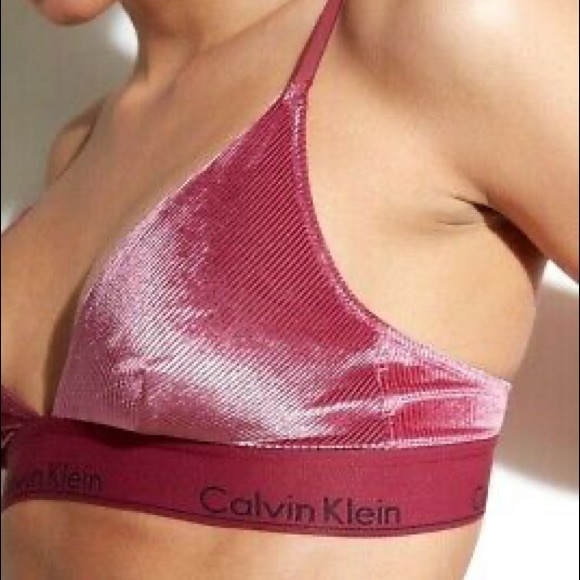 modern cotton velvet unlined triangle bralette